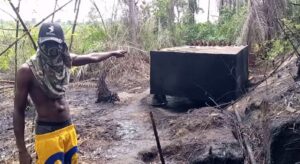 Illegal refining Sites in Delta