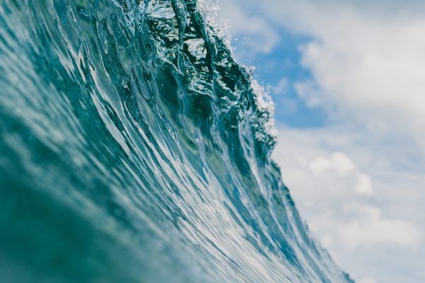 Inside view of the huge breaking wave of the sea in Mentawai islands, Indonesia The inside view of the huge breaking wave of the sea in Mentawai islands, Indonesia